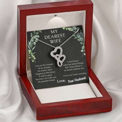 Woman Of My Dreams - Spark Romance With This Necklace Double Hearts Necklace
