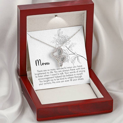 Mother's Day Gift  Necklace For Mom  Mother's Day Necklace  Best Gift For Mom  Mother's Day Necklace 3 Double Hearts Necklace