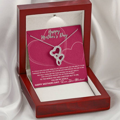 The Best Gift For A Mom This Mother's Day! Double Hearts Necklace
