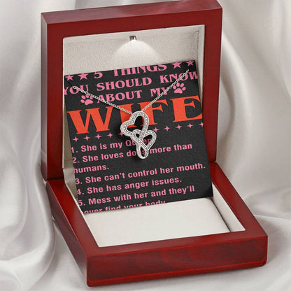 5 Things You Should Know About My Wife Double Hearts Necklace