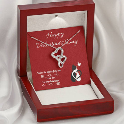 Apple In My Eyes - Dh Double Hearts Necklace
