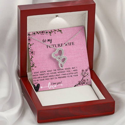 Gift To My Future Wife 2 Double Hearts Necklace