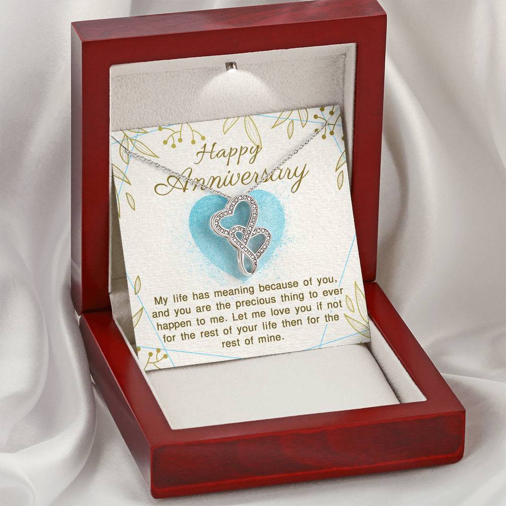 To My Mother Double Hearts Necklace