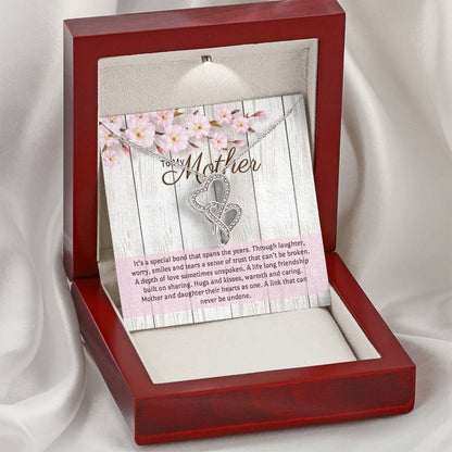 For Mother Double Hearts Necklace