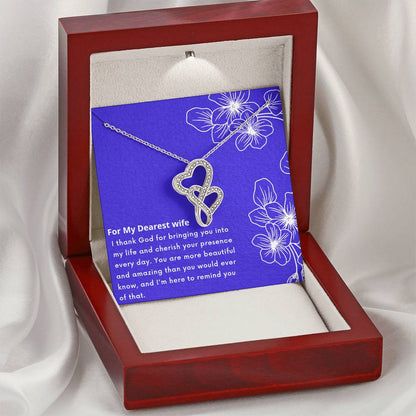 Interlocking Hearts Wifw Double Hearts Necklace