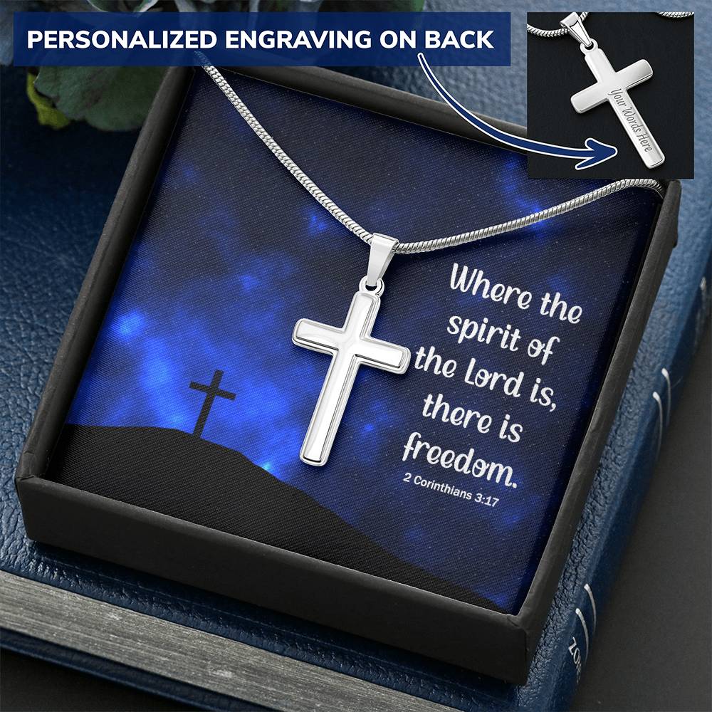 Christian Cross Necklace Customize Cross Necklace Christian Gift For Grandma Customize Engraved Cross Necklace