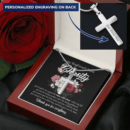Brian Test Cross Customize Engraved Cross Necklace