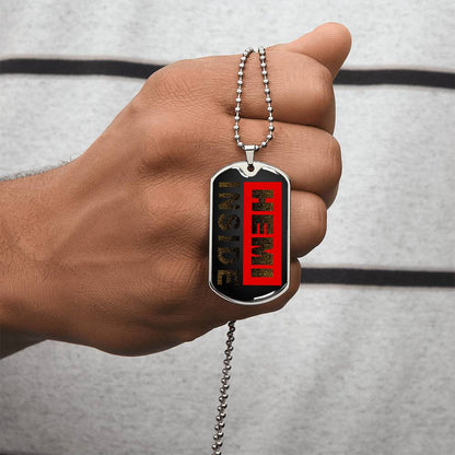 Hemi Inside - Locket For Hemi Lovers - Army Tag Necklace, Dog Tag Necklace