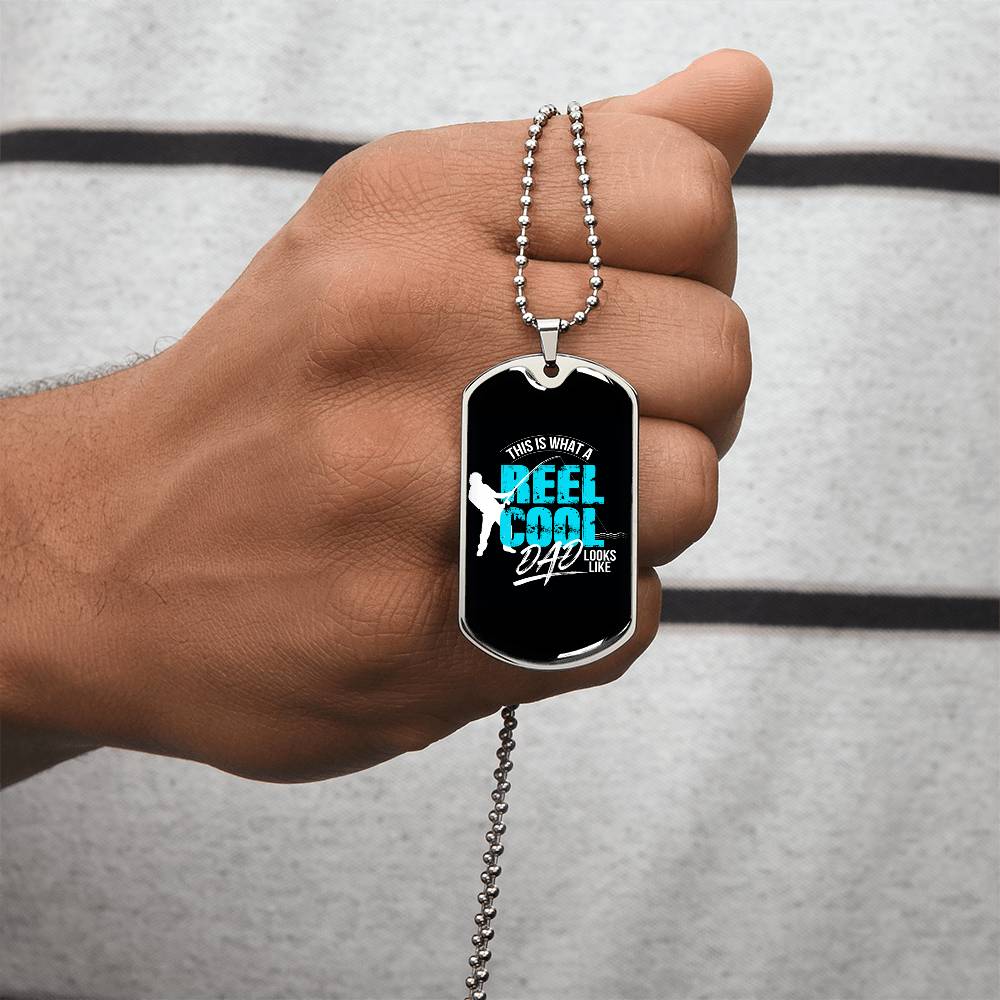 Collection Dad - Reel Cool Necklace - Army Tag Necklace, Dog Tag Necklace