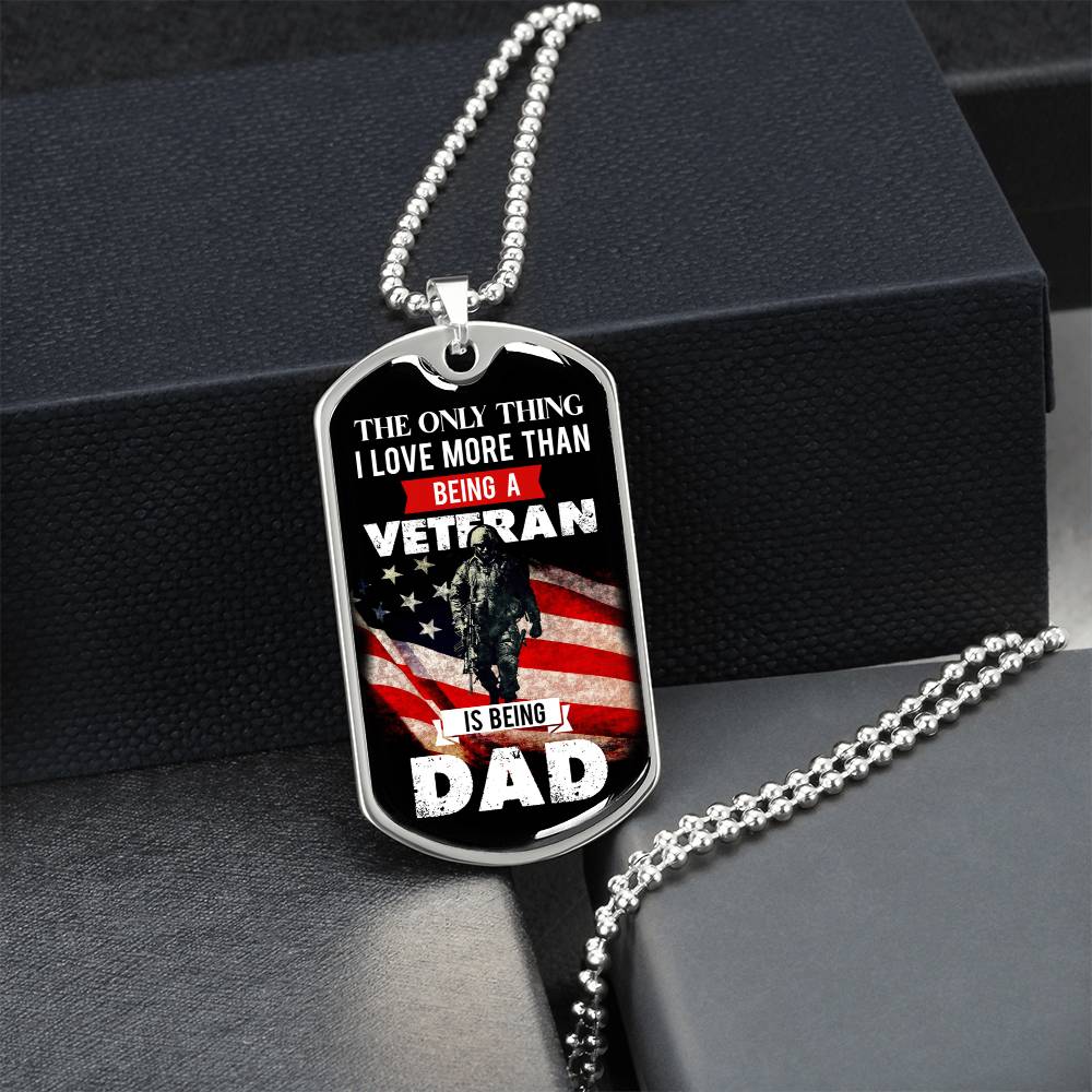 Patent-Pending Jewelry For Veteran Dad - Army Tag Necklace, Dog Tag Necklace