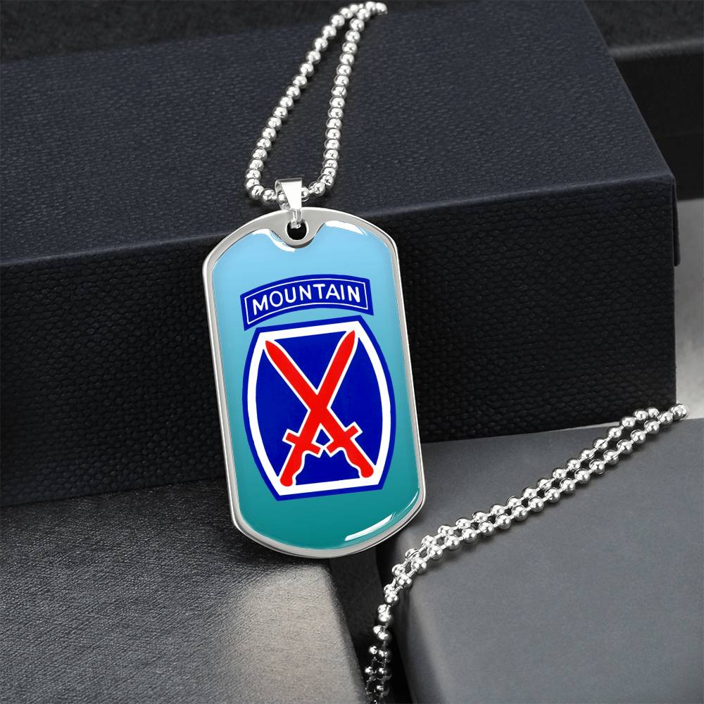 Gorgeous Dog Tag For 10Th Mountain Division - Army Tag Necklace, Dog Tag Necklace