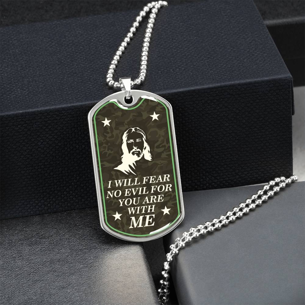 Christian Dog Tag, Faith Dog Tag Necklace , Bible Verse Dog Tag Necklace, Scripture Dog Tag - Army Tag Necklace, Dog Tag Necklace
