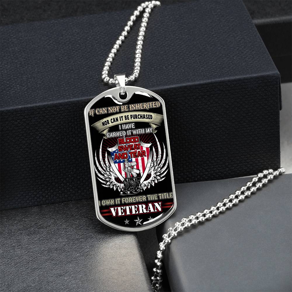 Premium Dog Tag Pendant For Us Veteran - Army Tag Necklace, Dog Tag Necklace