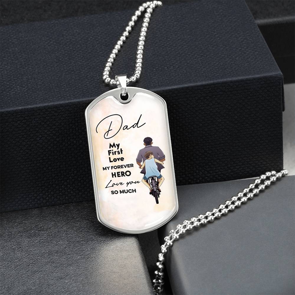 Best Fathers Day Gift Fathers Day Gift For Dad Dog Tag Pendant For Dad - Army Tag Necklace, Dog Tag Necklace