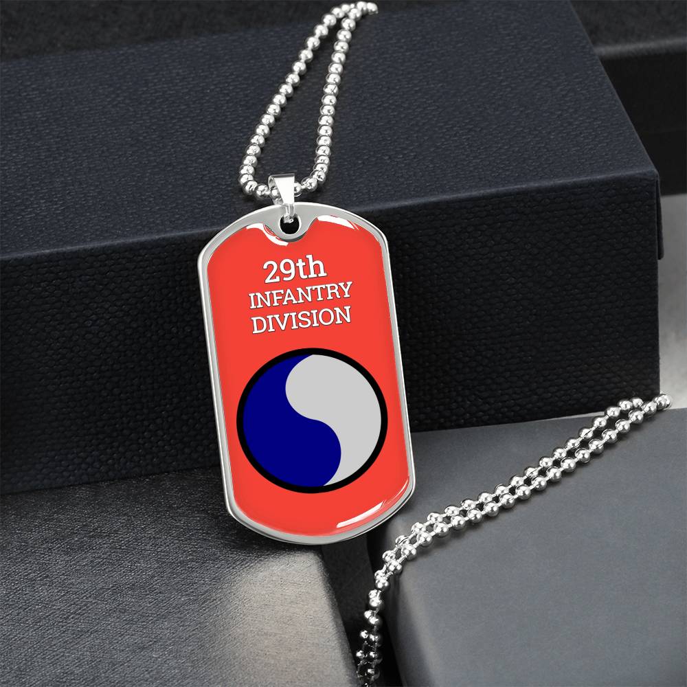 Awesome Dog Tag For 29Th Infantry Division - Army Tag Necklace, Dog Tag Necklace