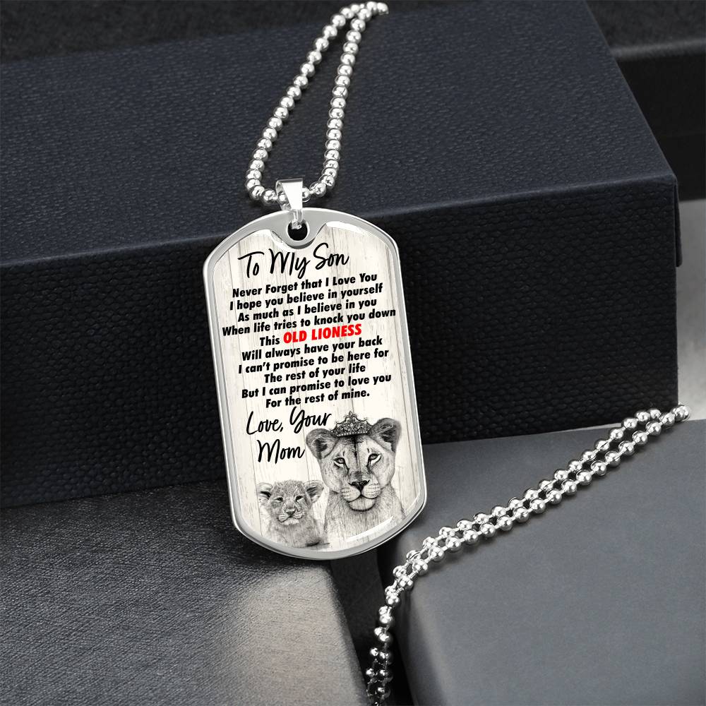 Gift For Son - Premium Dog Tag - Army Tag Necklace, Dog Tag Necklace