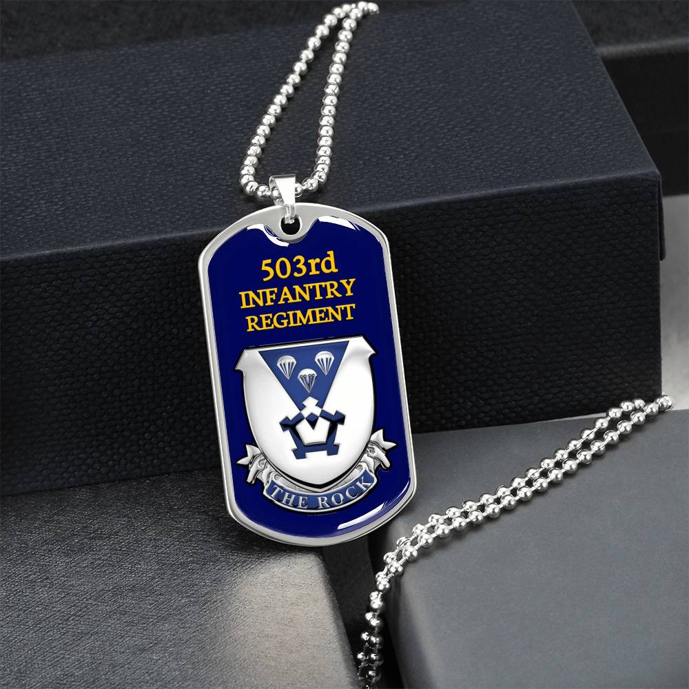 Awesome Dog Tag For 503Rd Infantry Regiment - Army Tag Necklace, Dog Tag Necklace