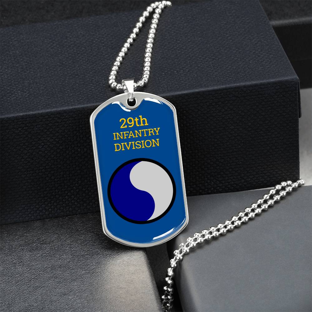 Awesome Dog Tag For 29Th Infantry Division - Army Tag Necklace, Dog Tag Necklace