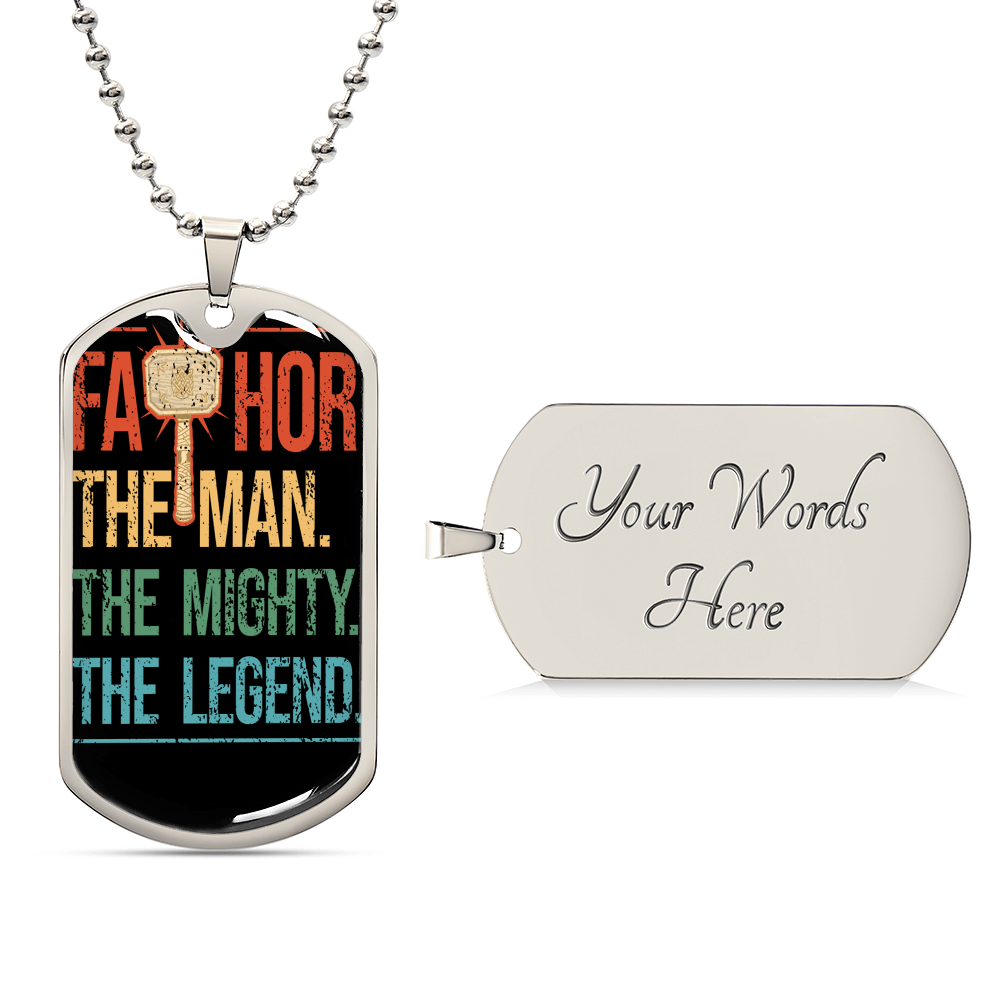 Luxury Dog Tag For Superhero Dad´S I Father´S Day Gift I Dad To Be Gift - Army Tag Necklace, Dog Tag Necklace