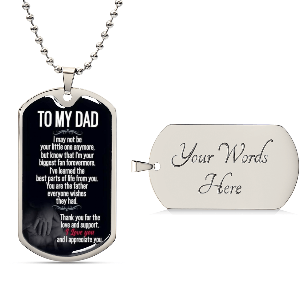 Gift For Dad, Dog Tag, Dog Tag For Daddy, Gift For Father - Army Tag Necklace, Dog Tag Necklace