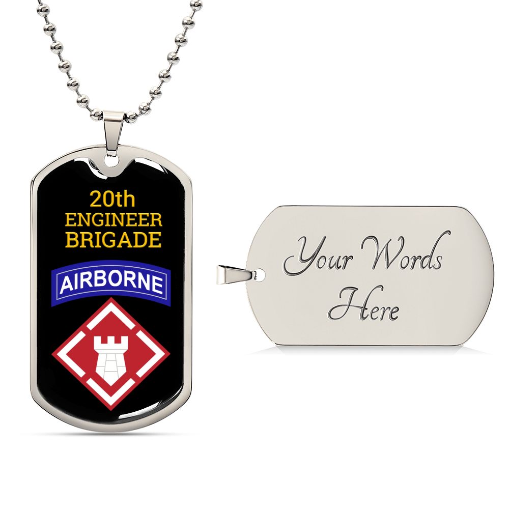 Awesome Dog Tag For 20Th Engineer Brigade - Army Tag Necklace, Dog Tag Necklace