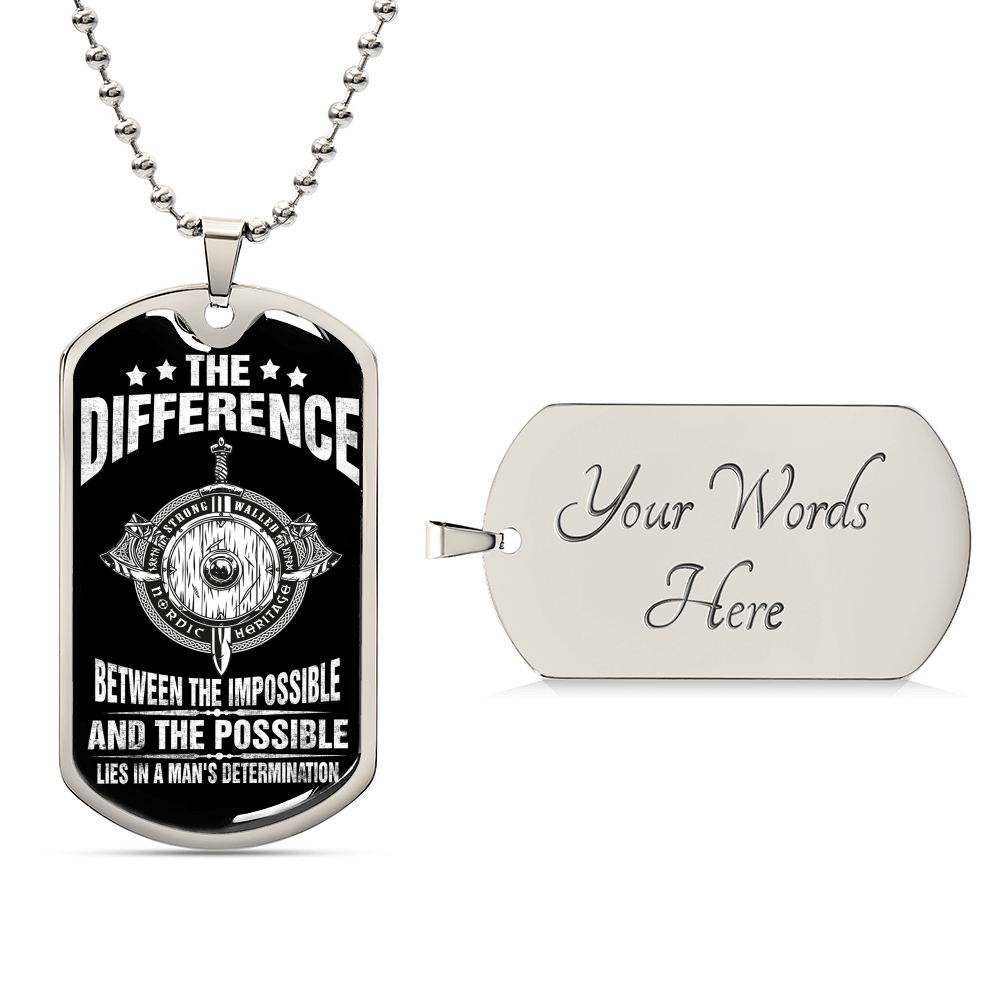 For Brave Warriors - Premium Dogtag - Army Tag Necklace, Dog Tag Necklace