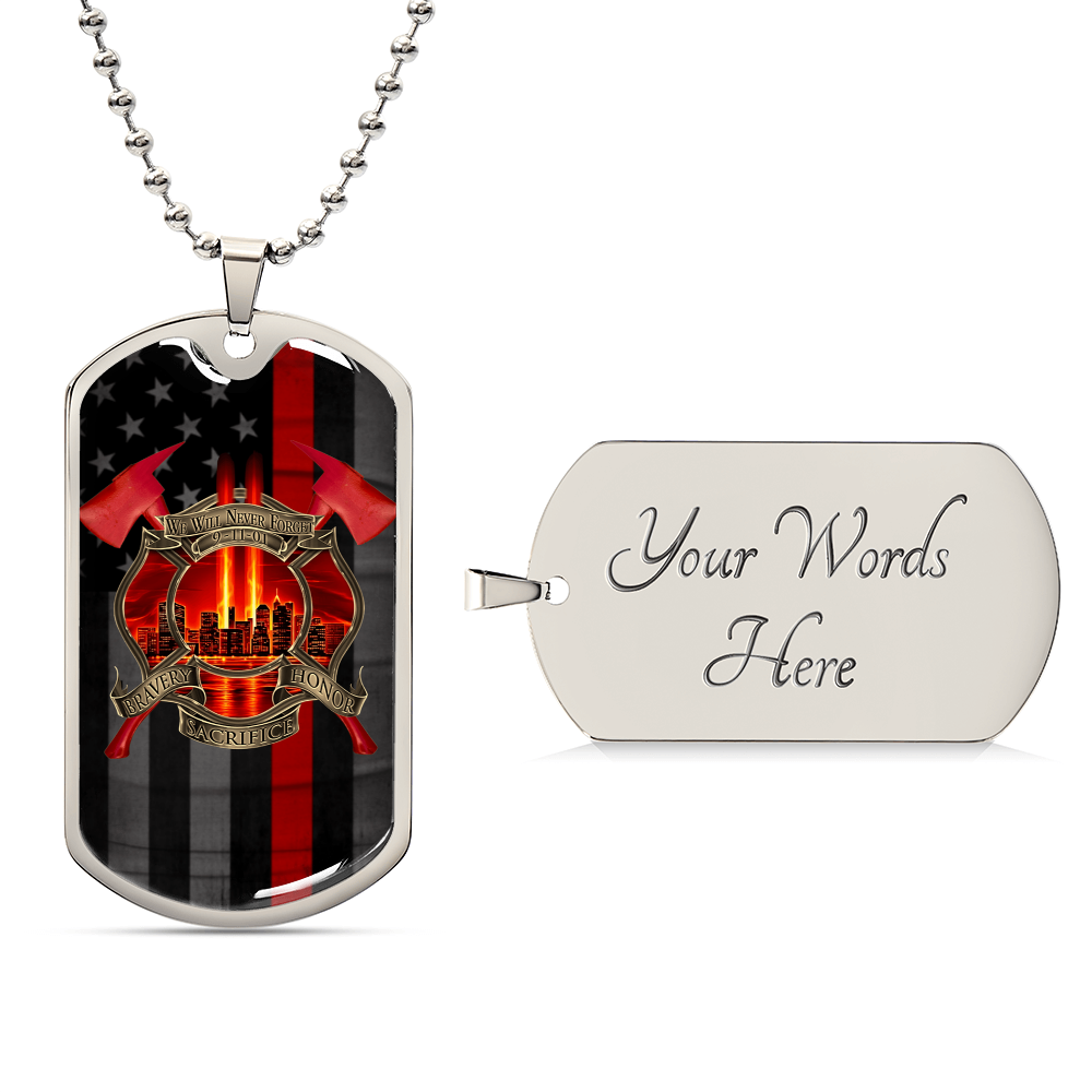 Never Forget - Army Tag Necklace, Dog Tag Necklace
