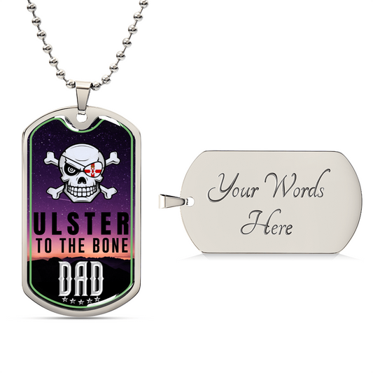 Ulster Flag, Northern Ireland Flag Of Ulster, Ulster Symbol, Ulster, Historic Ulster, Northern Ireland, Irish, Ireland - Army Tag Necklace, Dog Tag Necklace