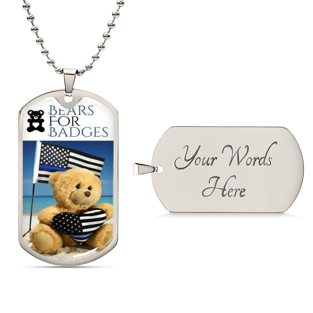 Bears For Badges - Army Tag Necklace, Dog Tag Necklace