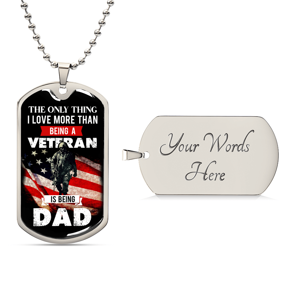 Patent-Pending Jewelry For Veteran Dad - Army Tag Necklace, Dog Tag Necklace