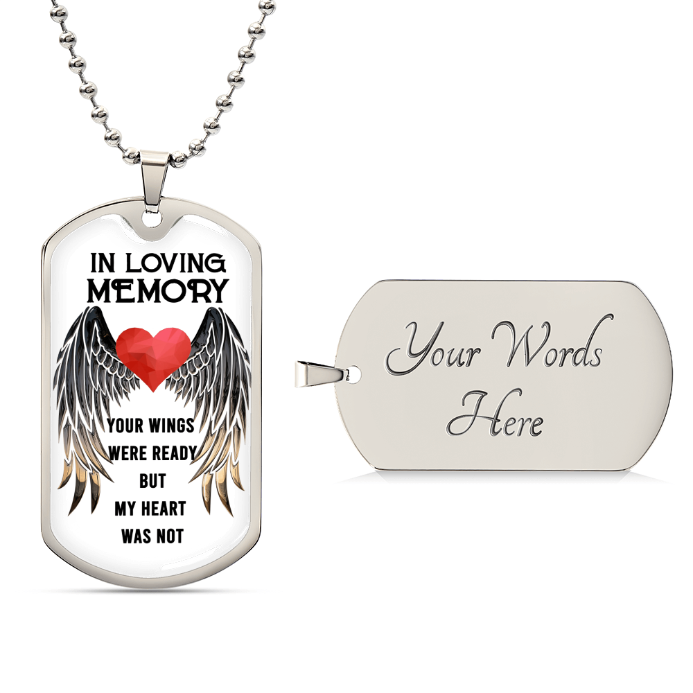 Stainless Steel Key Chain Pendant, To My Daughter... Love Dad, Dog Tag Key Chain, Necklace Accessory - Army Tag Necklace, Dog Tag Necklace