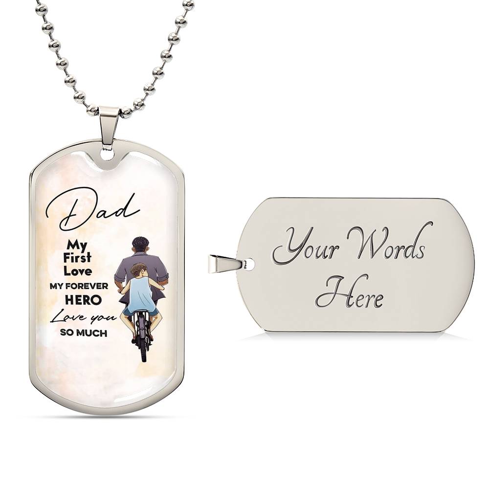 Best Fathers Day Gift Fathers Day Gift For Dad Dog Tag Pendant For Dad - Army Tag Necklace, Dog Tag Necklace