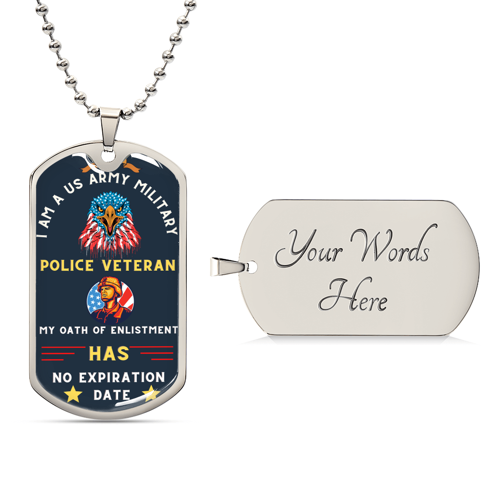 Military Police S Dog Tag - Army Tag Necklace, Dog Tag Necklace