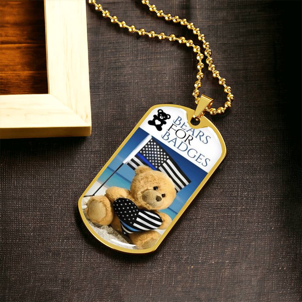 Bears For Badges - Army Tag Necklace, Dog Tag Necklace
