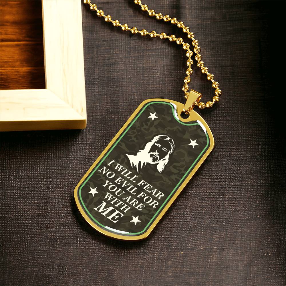Christian Dog Tag, Faith Dog Tag Necklace , Bible Verse Dog Tag Necklace, Scripture Dog Tag - Army Tag Necklace, Dog Tag Necklace