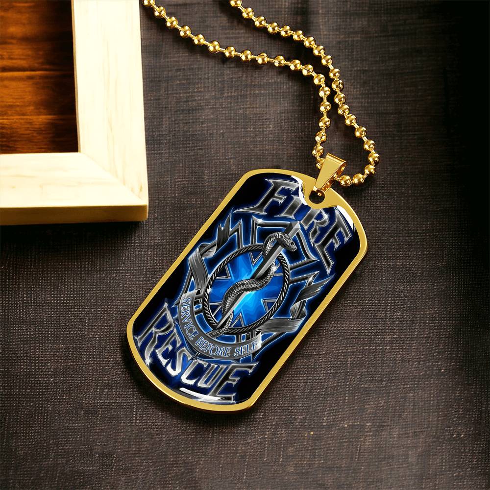 Best Gift For Firefighter - Army Tag Necklace, Dog Tag Necklace