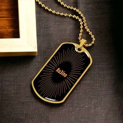Ru3ino - Army Tag Necklace, Dog Tag Necklace