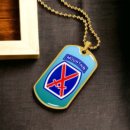 Gorgeous Dog Tag For 10Th Mountain Division - Army Tag Necklace, Dog Tag Necklace