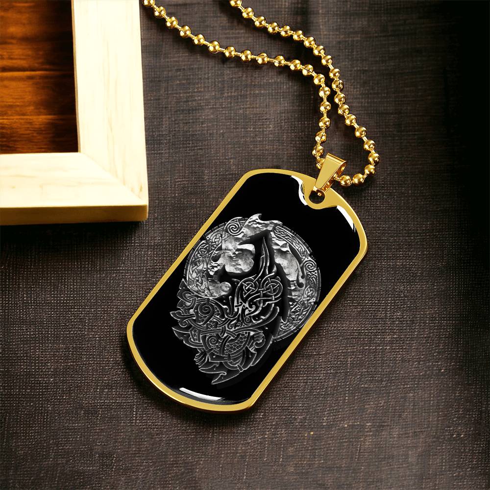 Fenrir Tag - Army Tag Necklace, Dog Tag Necklace