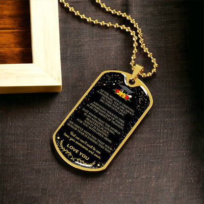 Graduate Dog Tag - Army Tag Necklace, Dog Tag Necklace