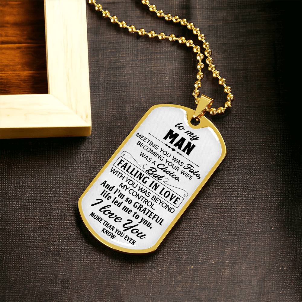 Gift For Your Man - So Grateful - Dog Tag - Army Tag Necklace, Dog Tag Necklace