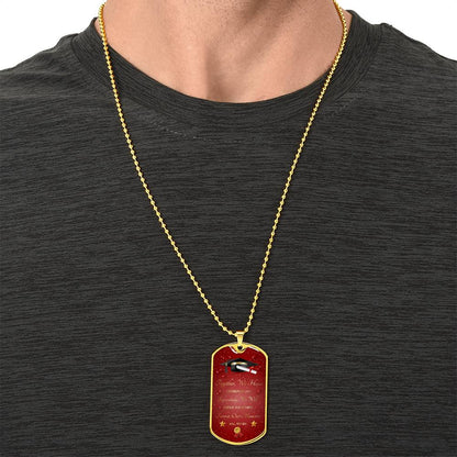 To My Son - Congratulations - Army Tag Necklace, Dog Tag Necklace