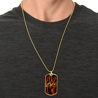Slayer Chain - Army Tag Necklace, Dog Tag Necklace