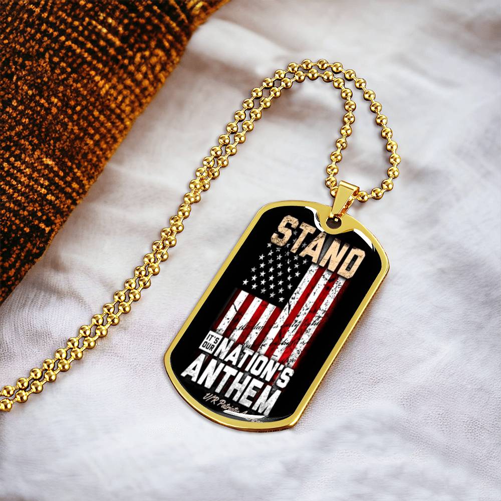 Our National Anthem - Army Tag Necklace, Dog Tag Necklace
