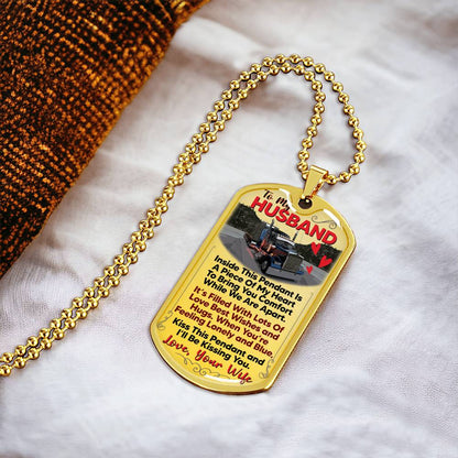 Gift For Trucker- Premium Dog Tag - Army Tag Necklace, Dog Tag Necklace