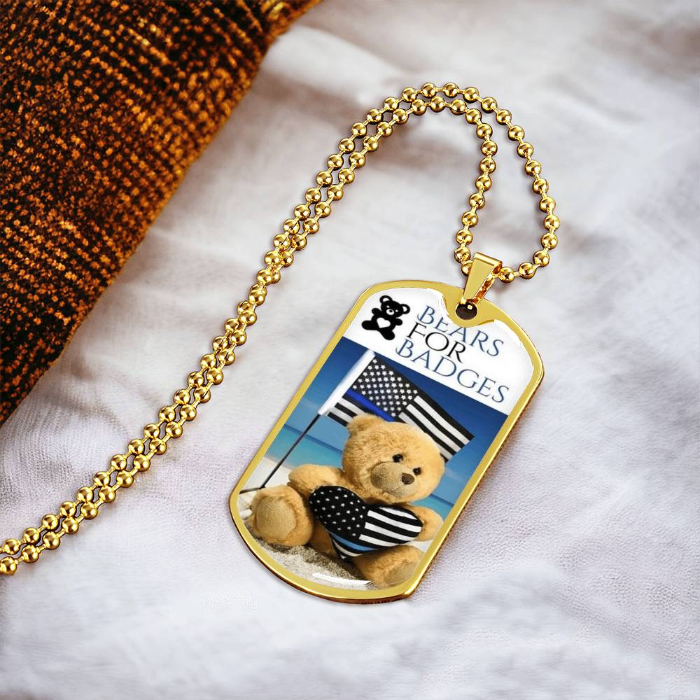 Bears For Badges - Army Tag Necklace, Dog Tag Necklace