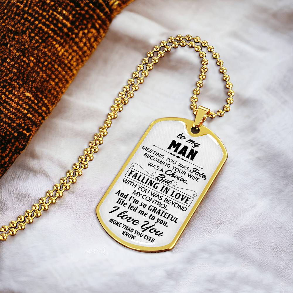 Gift For Your Man - So Grateful - Dog Tag - Army Tag Necklace, Dog Tag Necklace