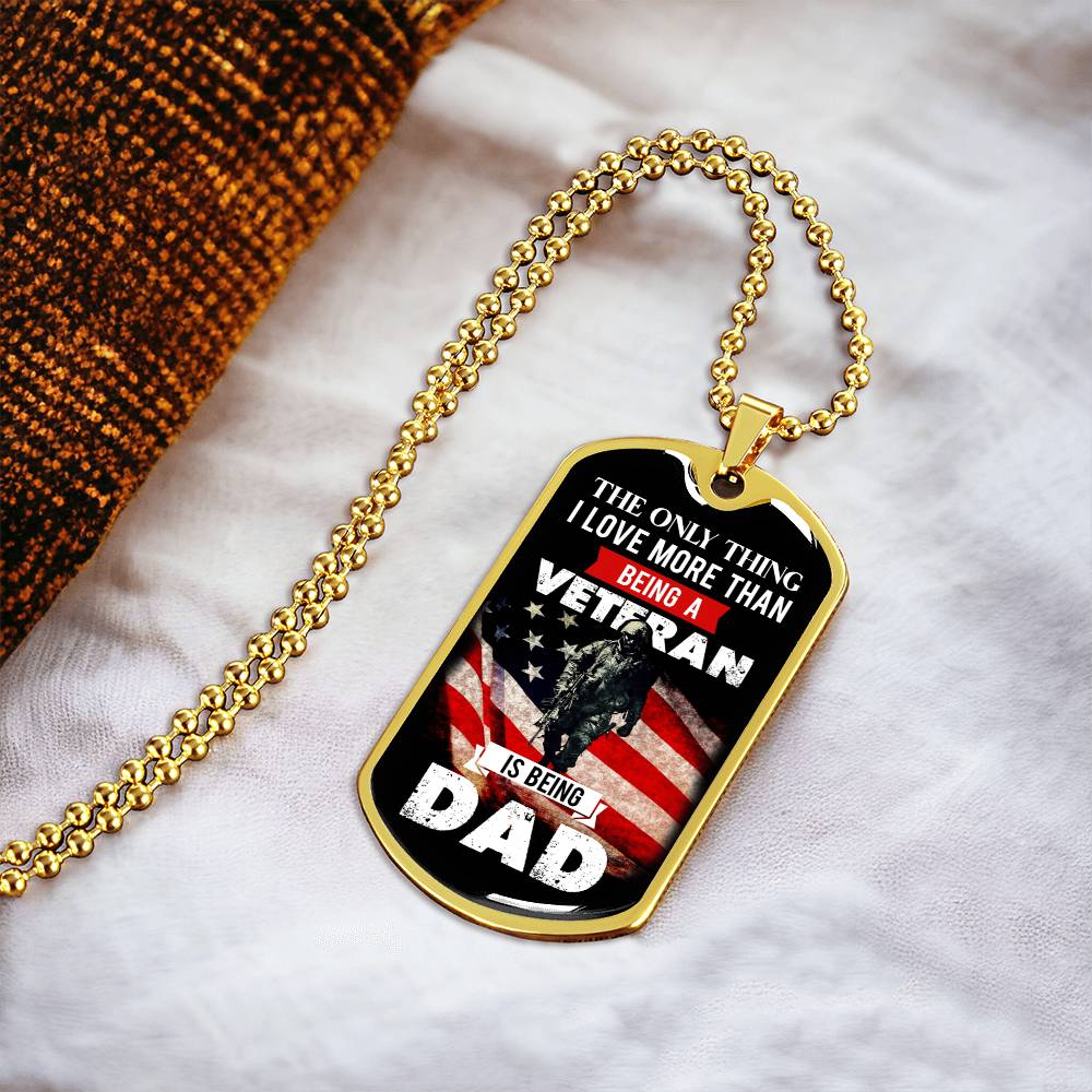 Patent-Pending Jewelry For Veteran Dad - Army Tag Necklace, Dog Tag Necklace