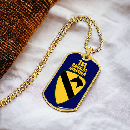Gorgeous Dog Tag For 1St Cavarly Division - Army Tag Necklace, Dog Tag Necklace