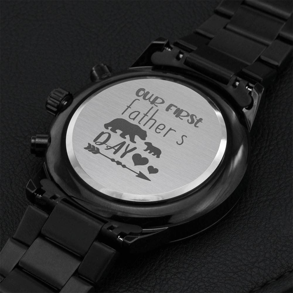 First Father's Day Chronograph Watch Engraving Chronograph Watch
